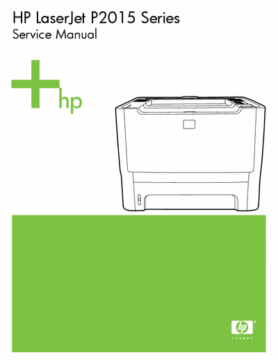HP P2015 HP Laserjet P2015 Printer Service manual Part1